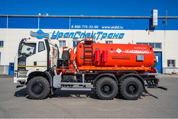 Автоцистерна нефтепромысловая АКН-10 КО 505 УСТ 5453 FAW 3250 6Х6, КБ 3675 ДОПОГ