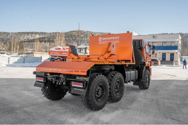 Трубовозный и плетевозный тягач ТПВ Камаз 43118