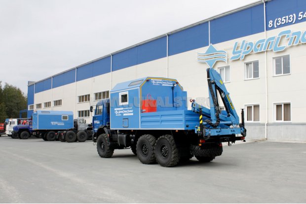 Агрегат наземного ремонта водоводов Камаз 43118 с КМУ ИМ-55