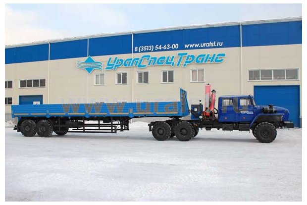 Седельный тягач с КМУ РК-15500А УСТ 5453 Урал 4320-1951-60