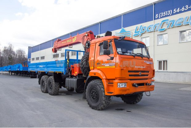 Бортовой с КМУ ИТ-180 (тросовый) УСТ 5453 Камаз 43118