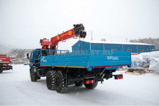 Бортовой с КМУ ИТ-180 (тросовый) УСТ 5453 Камаз 43118 (Cummins) сп.м