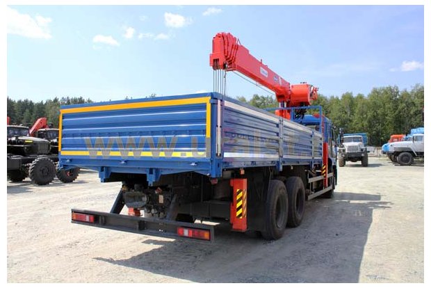 Бортовой Камаз с КМУ Kanglim KS-1256G-II