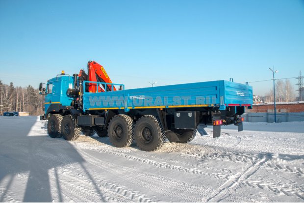Бортовой контейнеровоз с КМУ PK-23500А УСТ 5453 Урал 532362-1151-70