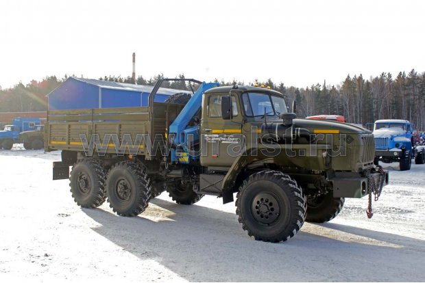 Бортовой с КМУ ИМ-55 Урал 4320