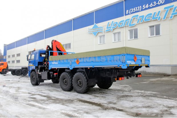 Бортовой автомобиль для ВВ с КМУ PK-23500 УСТ 5453 Камаз 43118