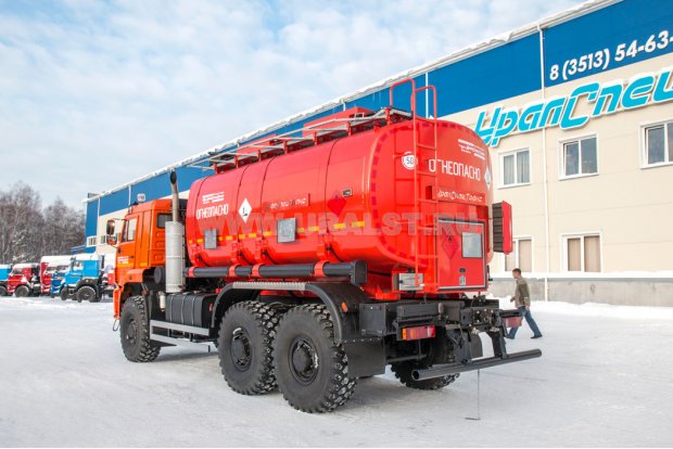Автотопливозаправщик АТЗ-18-2 УСТ 54535К Камаз 65224-53 доработка под ДОПОГ