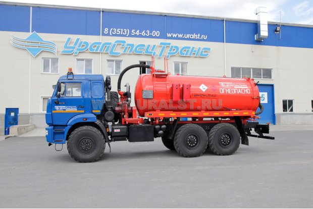 Автоцистерна вакуумная для нефтепродуктов АКН-11-ОД PNR УСТ 5453 Камаз 43118-50 сп.м., доработка под ДОПОГ