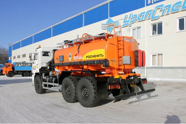 Автоцистерна для нефти АЦН-10 УСТ 5453 Камаз 43118-50, доработка под ДОПОГ