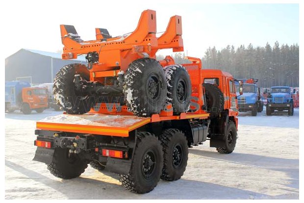 Трубоплетевозный автопоезд