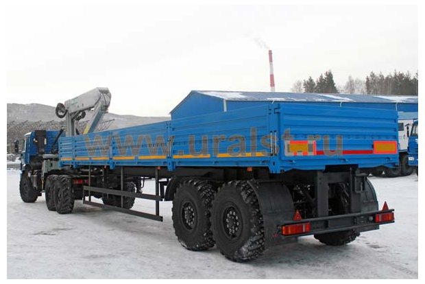 Полуприцеп бортовой 9334-20-10 под ИФ-300 и Седельный тягач Камаз с КМУ ИФ-300С