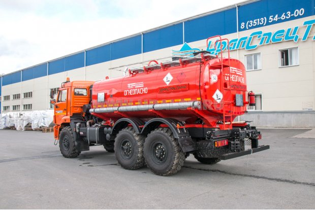 Автоцистерна для нефти АЦН-11Т УСТ 5453 Камаз 43118-50 насос СЦЛ, паровые трубы доработка под ДОПОГ