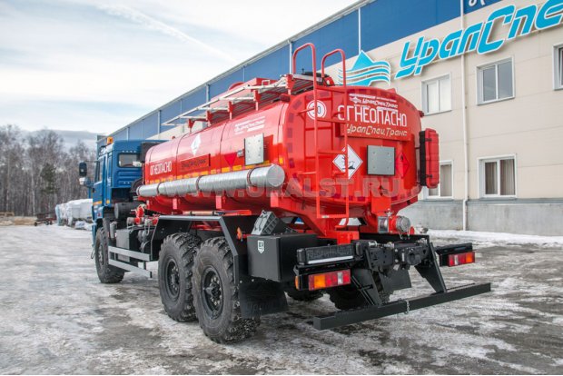 Автоцистерна для нефти АЦН-11 УСТ 5453 КАМАЗ 43118-RR доработка под ДОПОГ