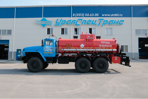 Автотопливозаправщик АТЗ-11Б УСТ 5453 Урал 5557-1151-72 доработка под ДОПОГ