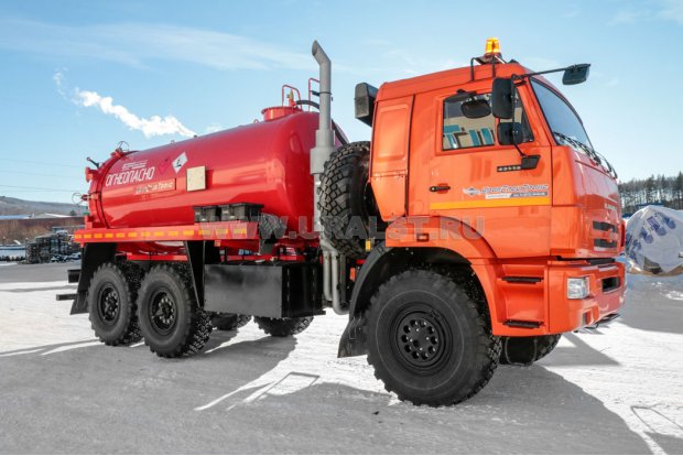 Автоцистерна вакуумная для нефтепродуктов АКН-10-ОД КО УСТ 5453 Камаз 43118-50 сп.м., доработка под ДОПОГ