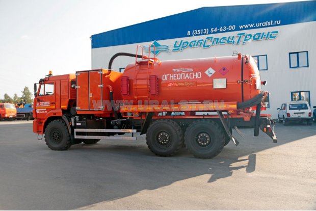 Автоцистерна вакуумная для нефтепродуктов АКН-10T-ОД PNR УСТ 5453 Камаз 43118-3078-RR термос, сп.м., доработка под ДОПОГ