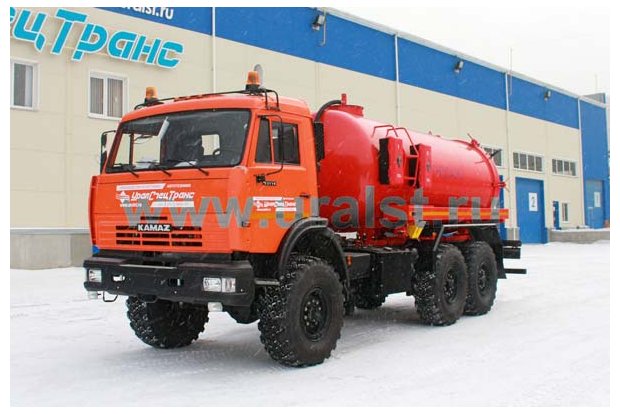 Автоцистерна вакуумная для нефтепродуктов АКН-11 КО УСТ 5453 Камаз 43118-50, доработка под ДОПОГ