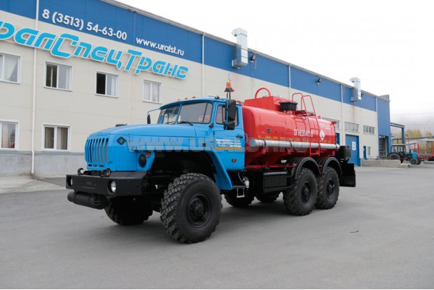Автоцистерна для нефти АЦН-10 УСТ 5453 Урал 5557-1151-72 насос СЦЛ, паровые трубы, доработка под ДОПОГ