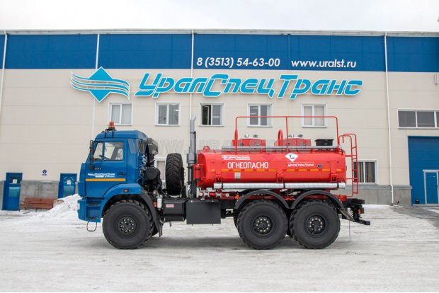Автоцистерна бензовоз АЦ-8-2 УСТ 5453 Камаз 5350-66(D5) доработка под ДОПОГ