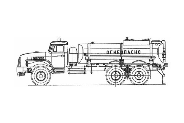 АЦ-12 Урал 4320Е5 с насосом