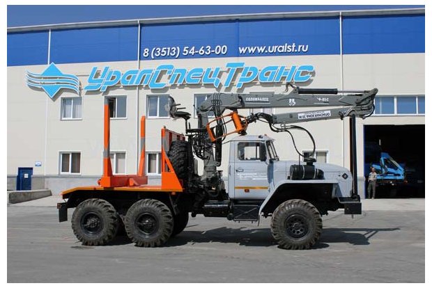 Лесовоз с ГМ СФ-85С Урал 55571-40