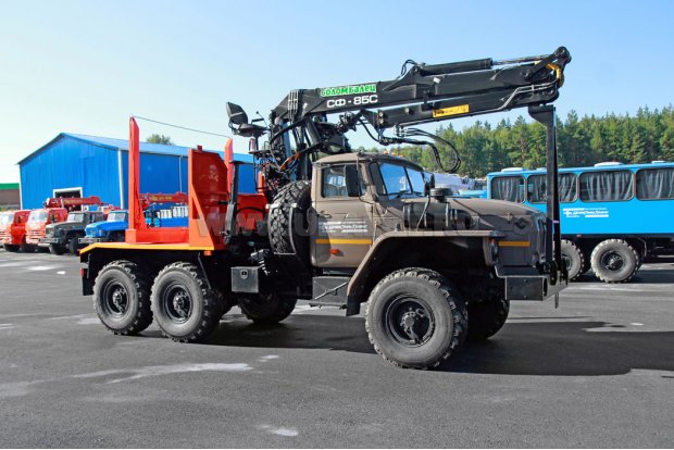 Лесовоз с ГМ СФ-85С УСТ 5453 Урал 5557-60Е5