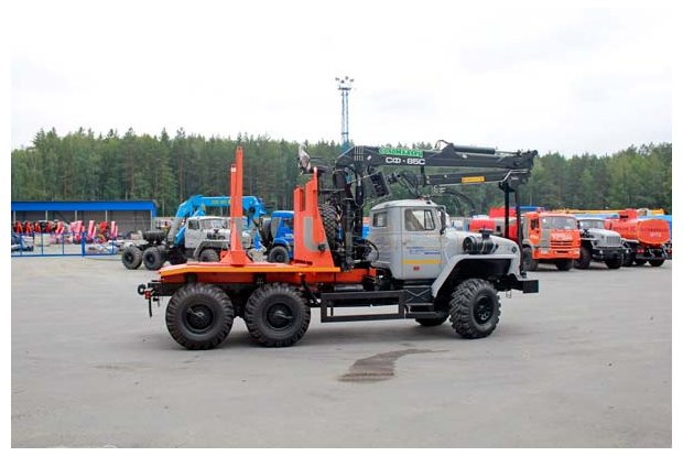 Лесовоз с ГМ СФ-85С Урал 5557-60