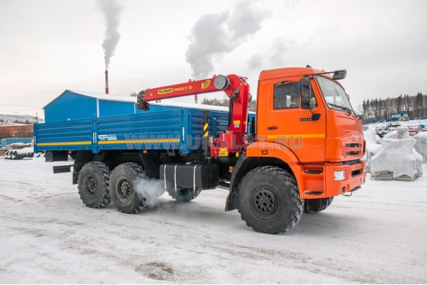 Бортовой с КМУ ИТ-80 (тросовый) УСТ 5453 Камаз 43118
