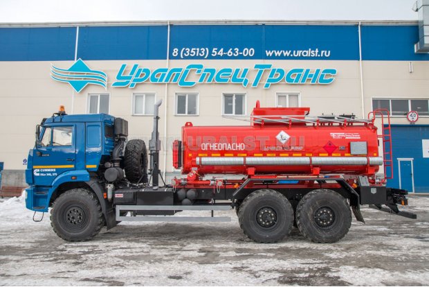 Автоцистерна для нефти АЦН-11 УСТ 5453 КАМАЗ 43118-RR доработка под ДОПОГ