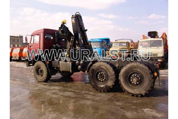 Седельный тягач с КМУ HIAB 122 B-3 CLX УСТ 5453 Камаз 43118