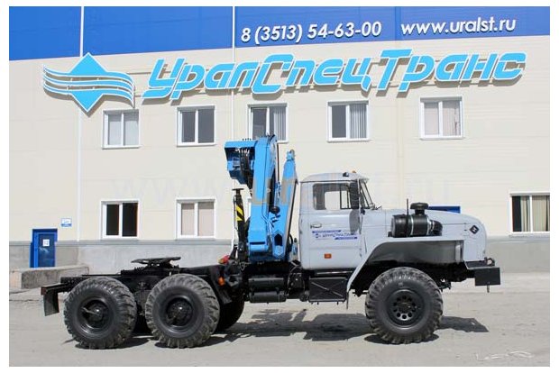 Седельный тягач с КМУ ИМ-150 УСТ 5453 Урал 5557-60Е5