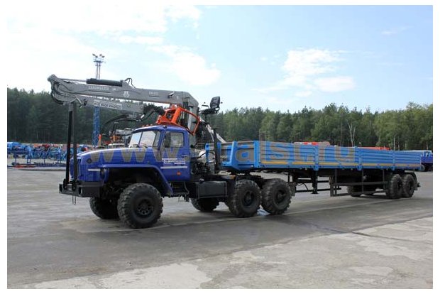 Седельный тягач с КМУ СФ-85С УСТ 5453 Урал 5557-60