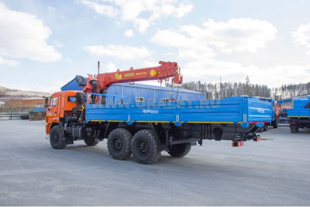 Бортовой с КМУ ИТ-180 (тросовый) УСТ 5453 Камаз 43118