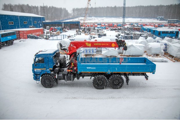 Бортовой с КМУ ИТ-180 (тросовый) УСТ 5453 Камаз 43118 (Cummins) сп.м