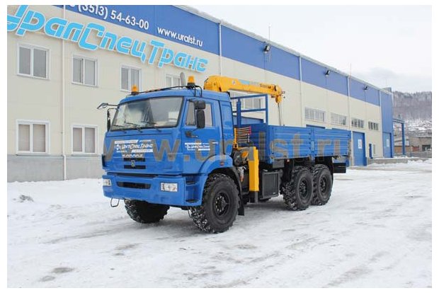 Бортовой с КМУ Soosan SCS513 УСТ 5453 Камаз 43118