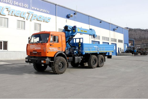 Бортовой с КМУ ИТ-180 (тросовый) УСТ 5453 Камаз 43118-10