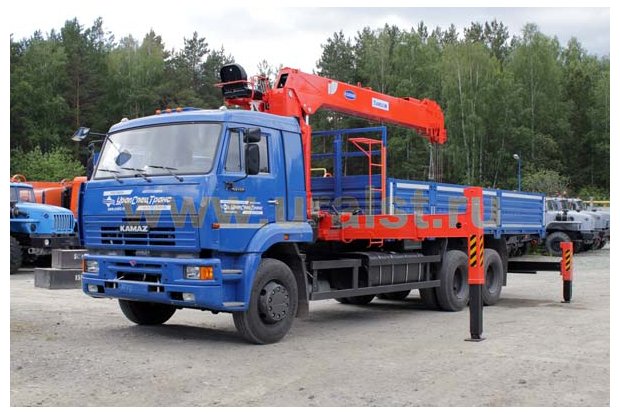 Бортовой с КМУ KS-2056 УСТ 54531 Камаз 65117