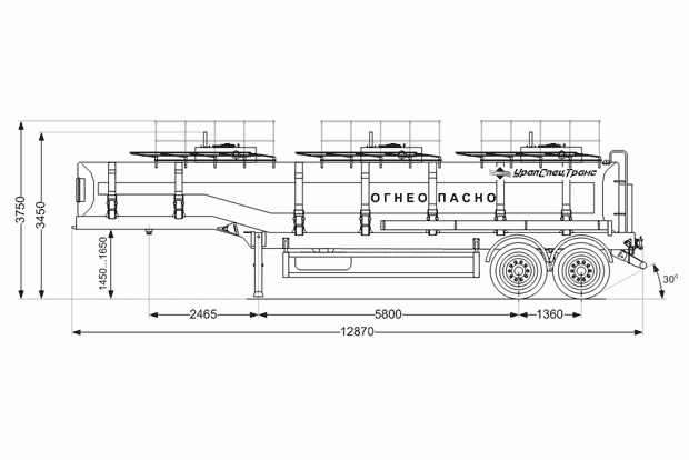 ППЦ 30-21-3 BPW УСТ 9465 рамная