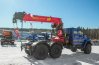 Седельный тягач с КМУ ИТ-200 (тросовый) УСТ 5453 Урал NEXT 4320-72, сдвоен. кабина