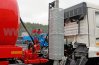 Выхлопная система за кабиной вверх