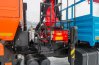 Лестница в транспортном положении, площадка обслуживания КМУ