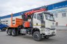 Лесовоз с КМУ ВМ10-74 (VM10L74) FAW CA3250 6х6 КБ 4800