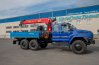 Бортовой автомобиль с КМУ ИТ 150 (тросовый) УСТ 5453 Урал 4320 NEXT, сдвоенная кабина