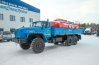 Бортовой контейнеровоз УСТ 54532Е Урал 4320-60 + Контейнер-цистерна КЦ-10
