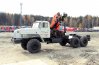 Седельный тягач Урал с КМУ