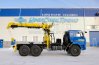 Бурильно-крановая машина на шасси Камаз 43118-46 с КМУ SOOSAN SCS 876 с буром