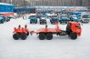Трубоплетевозный автопоезд в составе тягача УСТ-5453 и прицепа-роспуска УСТ-94651