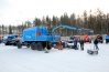 Фургон Урал ПАРМ с краном манипулятором