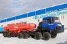 Седельный тягач Урал 8х8 с полуприцепом цистерной ППЦ 22 куб м
