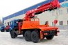 Бурильно-крановая машина столбовоз Камаз с КМУ и буром